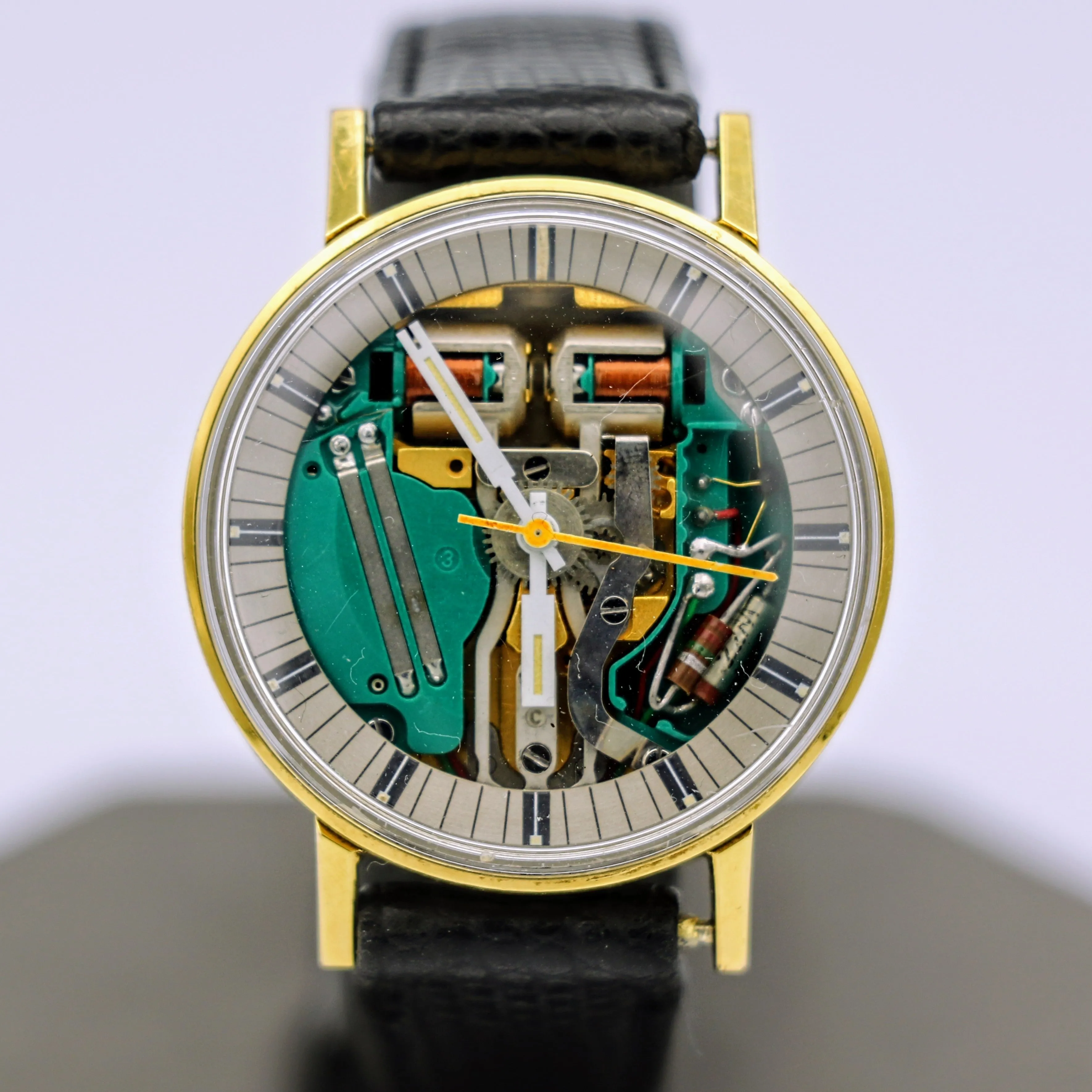 BULOVA Accutron SpaceView Writswatch Electronically Controlled 214 Tuning Fork Watch