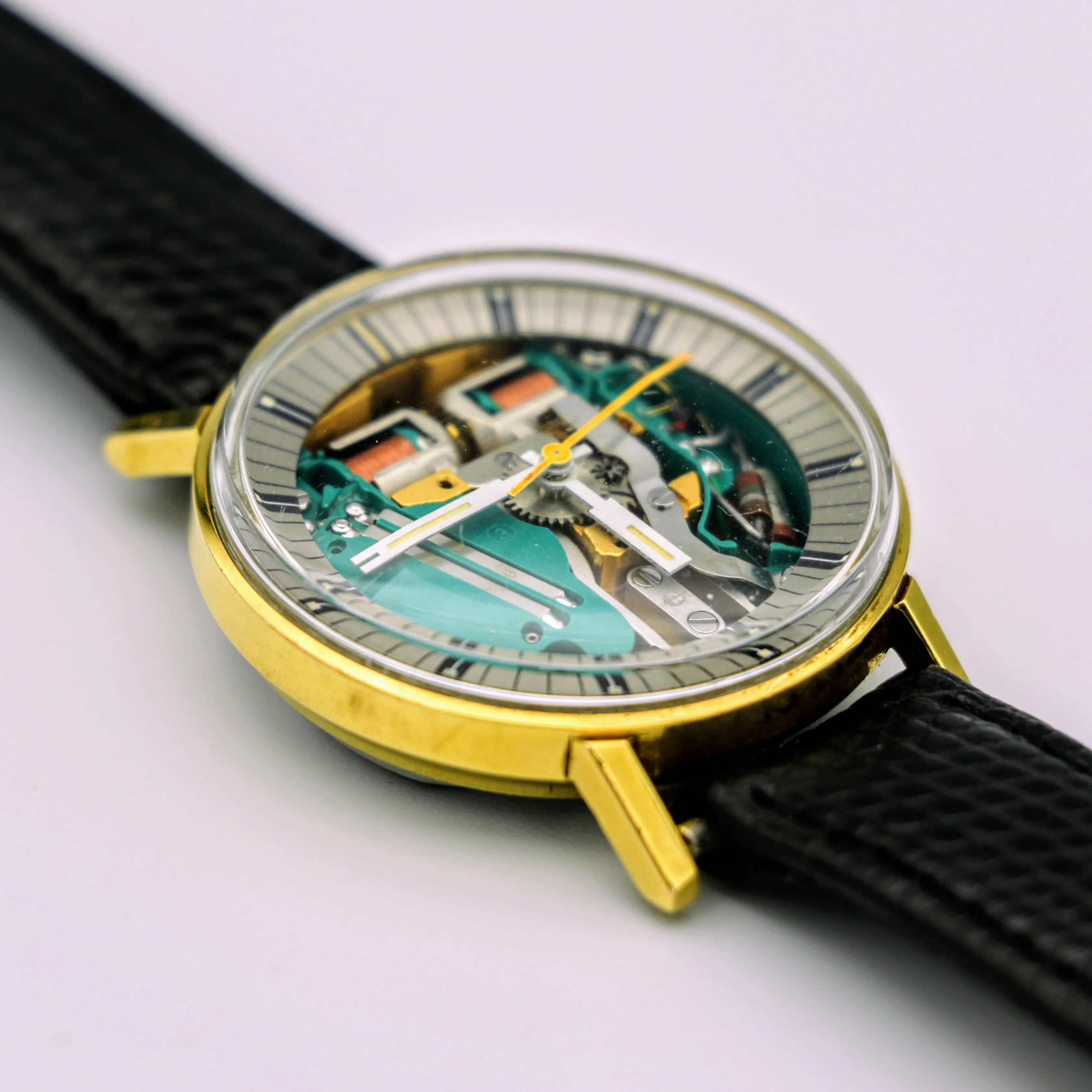 BULOVA Accutron SpaceView Writswatch Electronically Controlled 214 Tuning Fork Watch