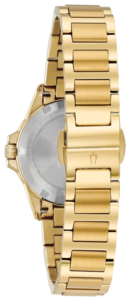 Bulova Marine Star Quartz Diamond Ladies Watch 98R235