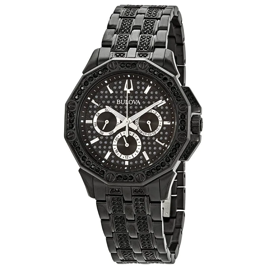 Bulova Octava Black Dial Men's Multifunction Watch 98C134