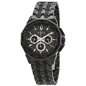 Bulova Octava Black Dial Men's Multifunction Watch 98C134