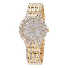 Bulova Phantom Crystal Pave Dial Ladies Watch 98L263
