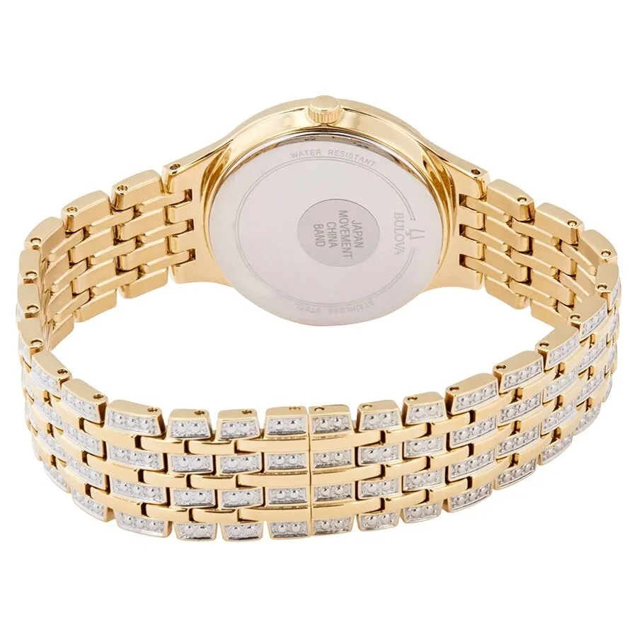 Bulova Phantom Crystal Pave Dial Ladies Watch 98L263