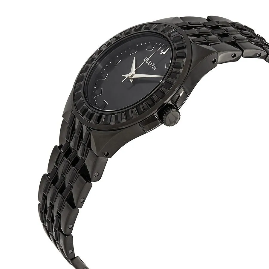 Bulova Phantom Quartz Crystal Black Dial Men's Watch 98A240