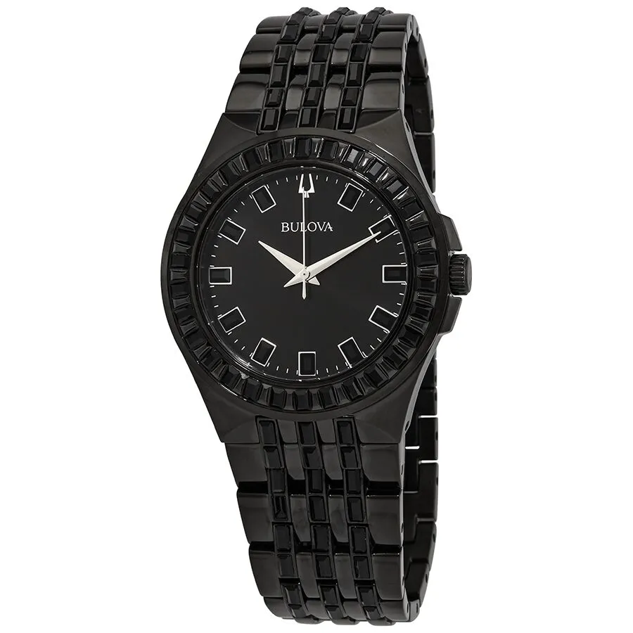 Bulova Phantom Quartz Crystal Black Dial Men's Watch 98A240