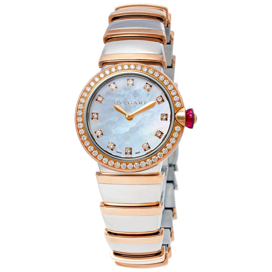 Bvlgari Lvcea Ladies 18 Carat Rose Gold Watch 102475
