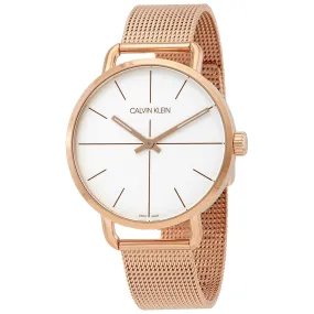Calvin Klein Even Quartz Silver Dial Ladies Watch K7B21626
