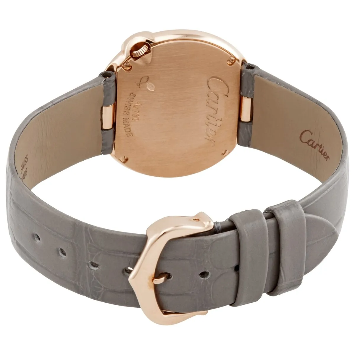 Cartier Ballon Blanc de Cartier 18kt Rose Gold Silver Dial Ladies Watch WGBL0005
