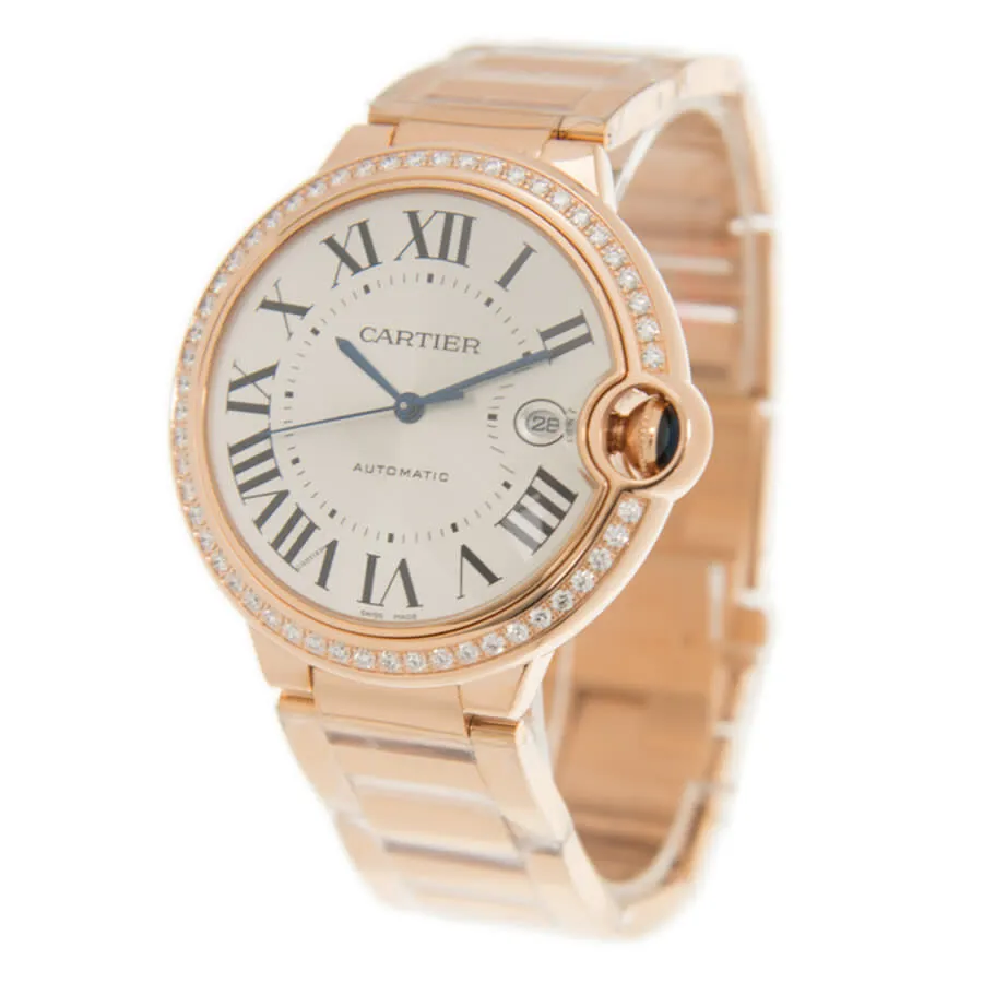 Cartier Ballon Bleu Automatic Diamond White Dial Unisex Watch WJBB0038