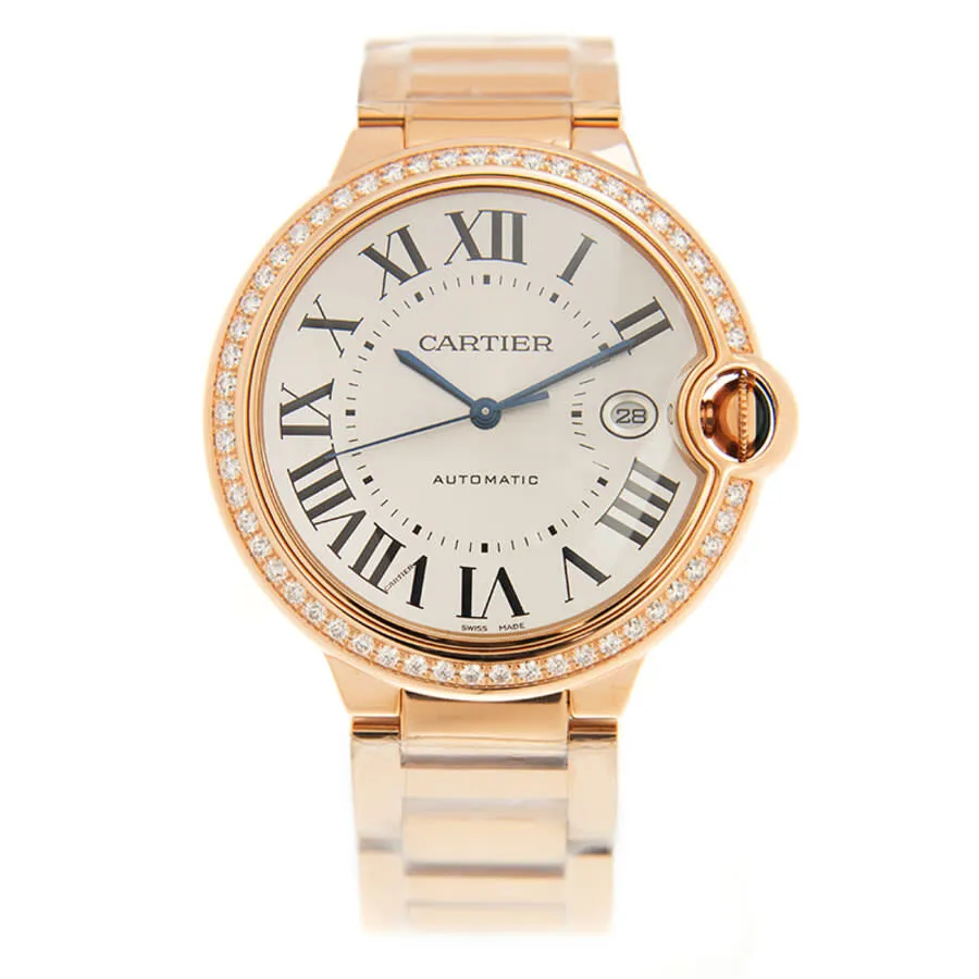 Cartier Ballon Bleu Automatic Diamond White Dial Unisex Watch WJBB0038