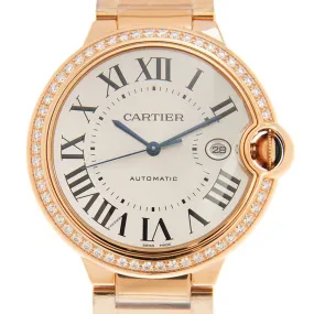 Cartier Ballon Bleu Automatic Diamond White Dial Unisex Watch WJBB0038