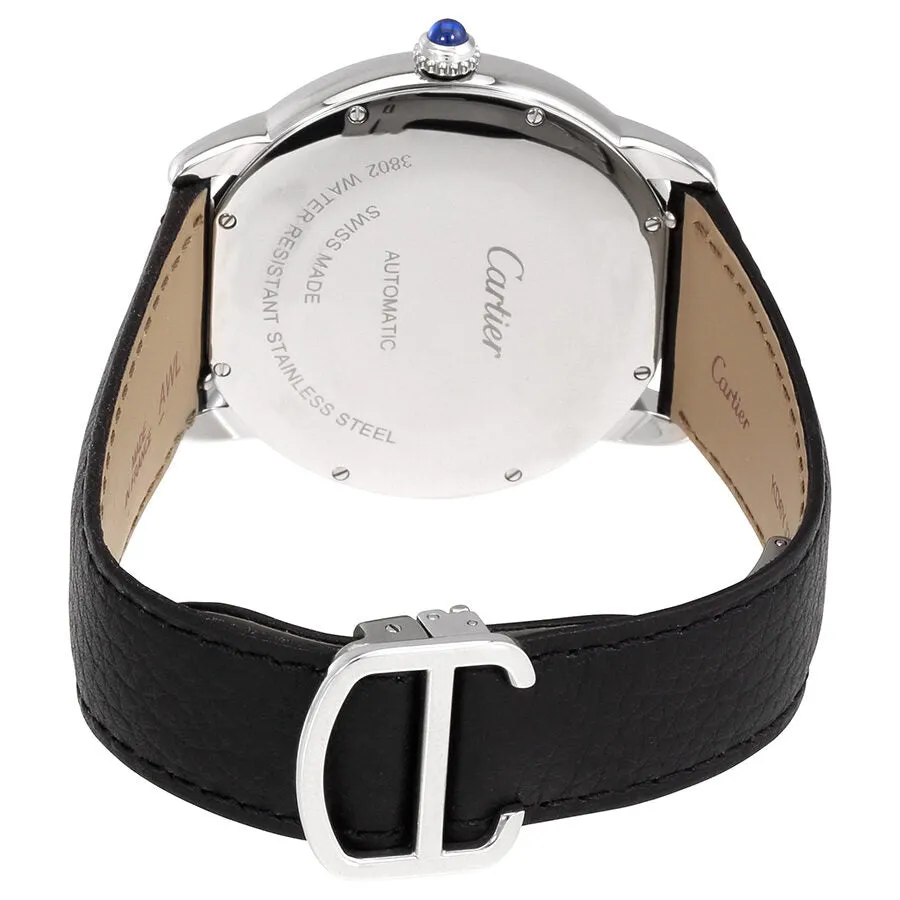 Cartier Ronde Solo Automatic Silvered Opaline Dial Men's Watch WSRN0022