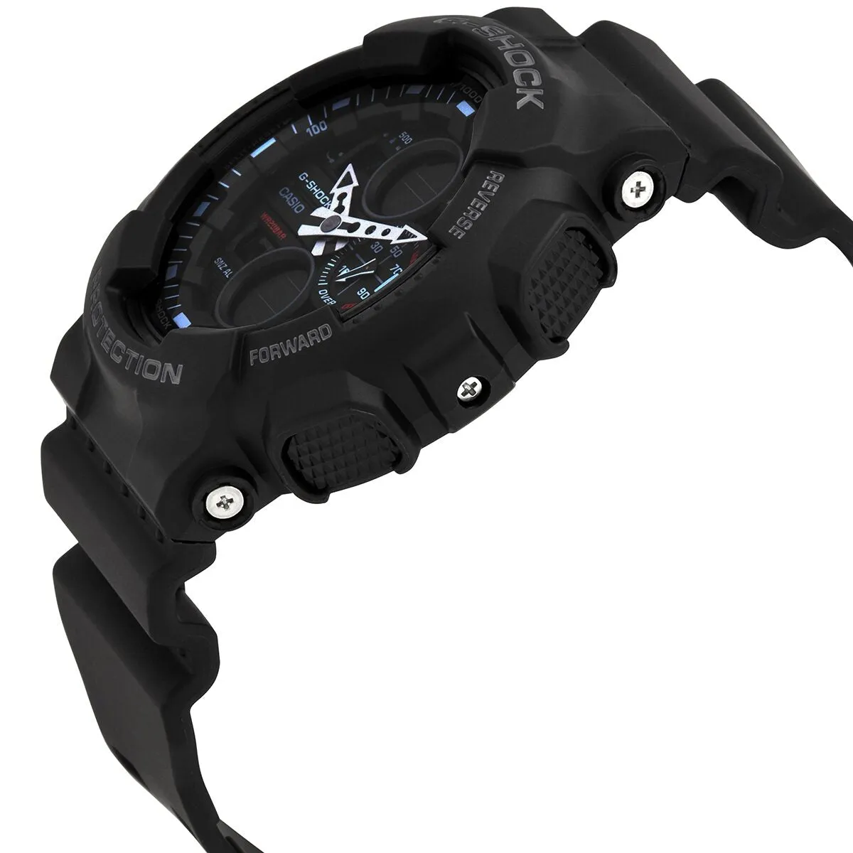 Casio G-Shock Alarm World Time Chronograph Quartz Analog-Digital Black Dial Men's Watch GA140-1A1CR