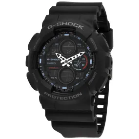Casio G-Shock Alarm World Time Chronograph Quartz Analog-Digital Black Dial Men's Watch GA140-1A1CR