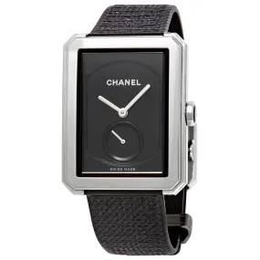 Chanel Boy-Friend Black Guilloche Dial Ladies Hand Wound Watch H5201