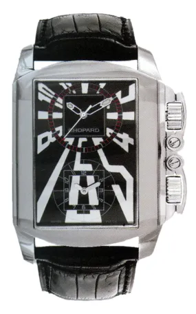 Chopard Classic Dual Tec Black Dial Black Leather Automatic Men's Watch 168468-3001