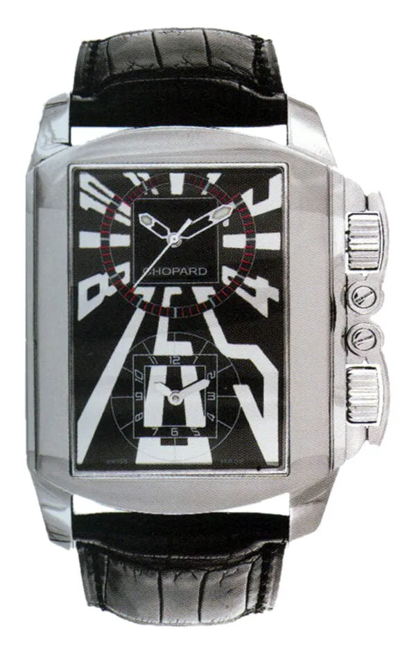 Chopard Classic Dual Tec Black Dial Black Leather Automatic Men's Watch 168468-3001