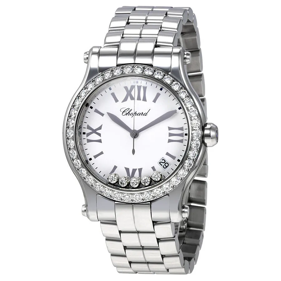 Chopard Happy Sport White Dial Ladies Watch 278582-3004