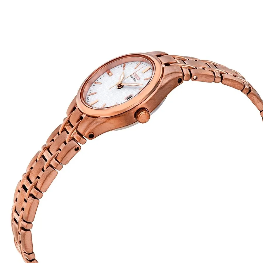 Citizen Corso White Dial Ladies Rose Gold-tone Watch EW1263-52A