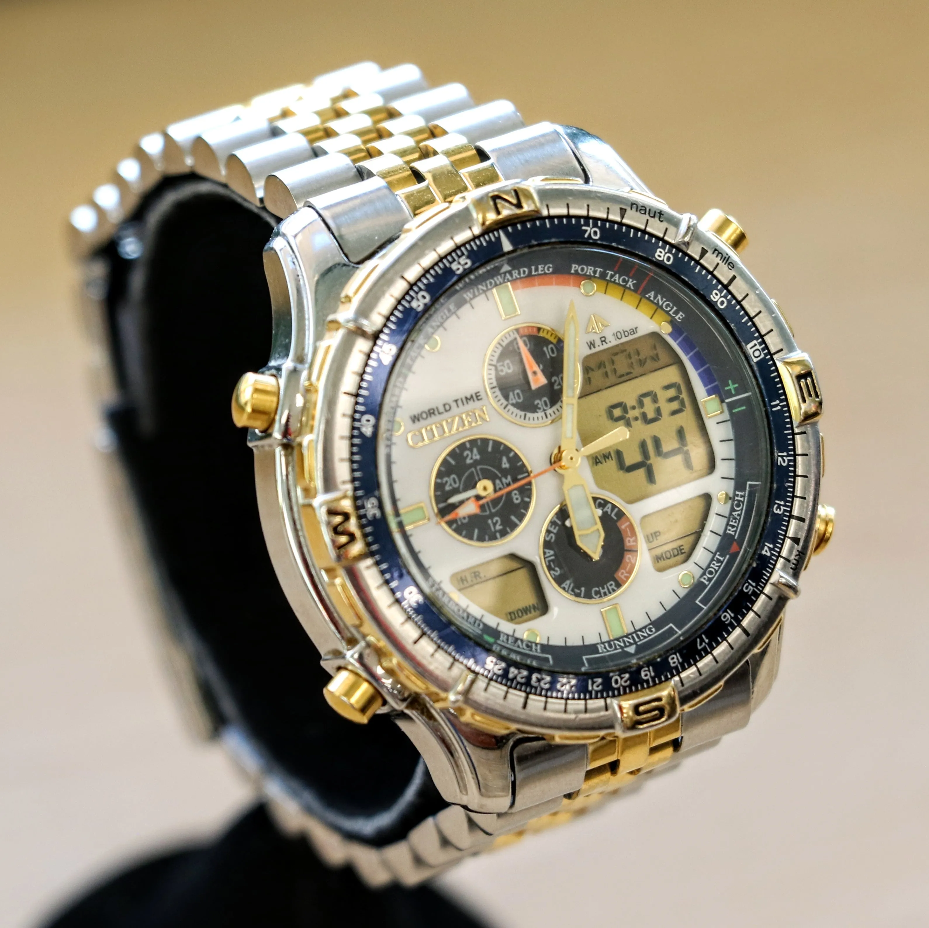 CITIZEN Navisurf Promaster World Time Watch C320-Q00524 Analog & Digital Wristwatch