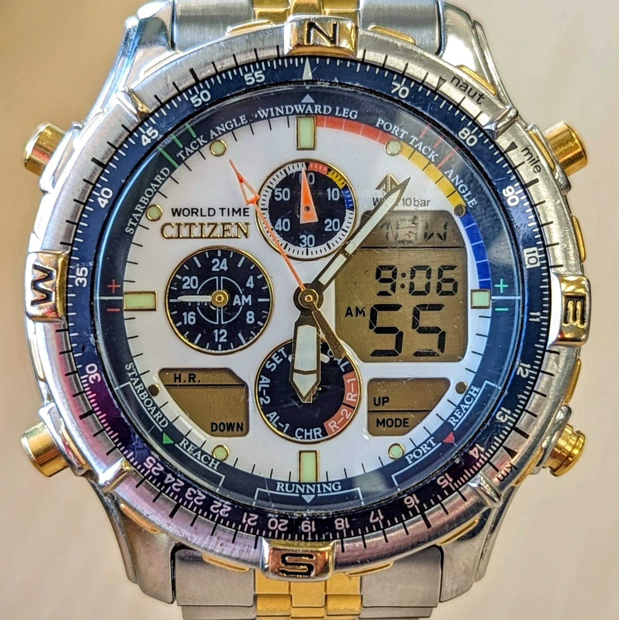 CITIZEN Navisurf Promaster World Time Watch C320-Q00524 Analog & Digital Wristwatch