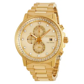 Citizen Nighthawk Eco-Drive Chamagne Dial Watch FB3002-53P
