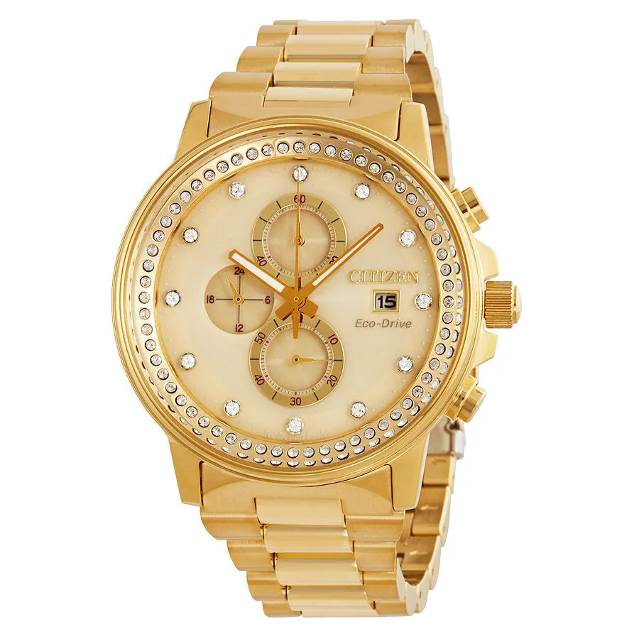 Citizen Nighthawk Eco-Drive Chamagne Dial Watch FB3002-53P