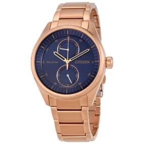 Citizen Paradex Blue Dial Rose Gold-tone Men's Watch BU3013-53L