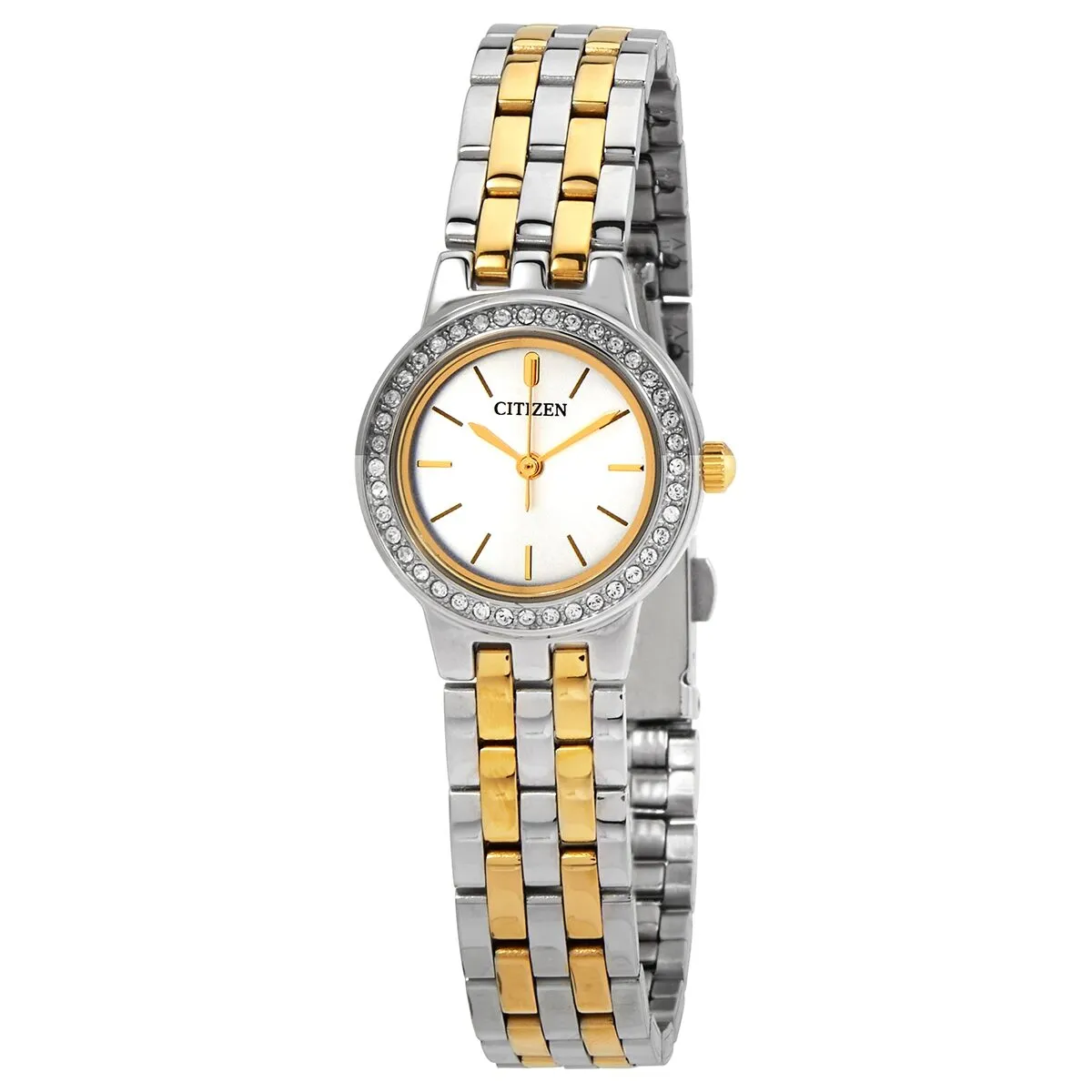 Citizen Quartz Crystal Silver Dial Ladies Watch EJ6104-51A