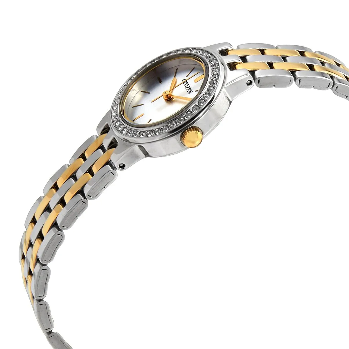 Citizen Quartz Crystal Silver Dial Ladies Watch EJ6104-51A
