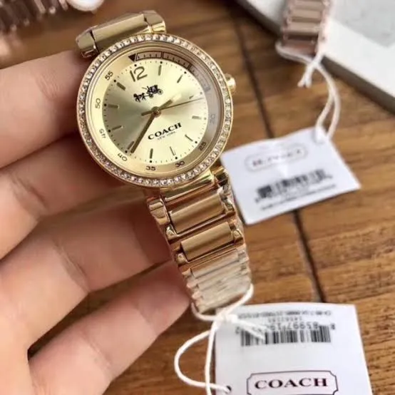 Coach 1941 Sport Gold Diamond Ladies Watch 14502195