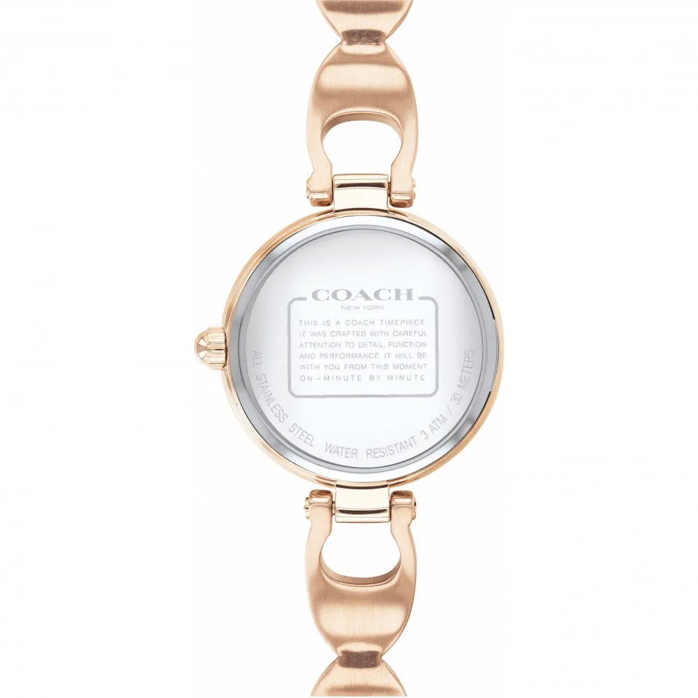 Coach Park Quartz Crystal Rose Dial Ladies Watch 14503172