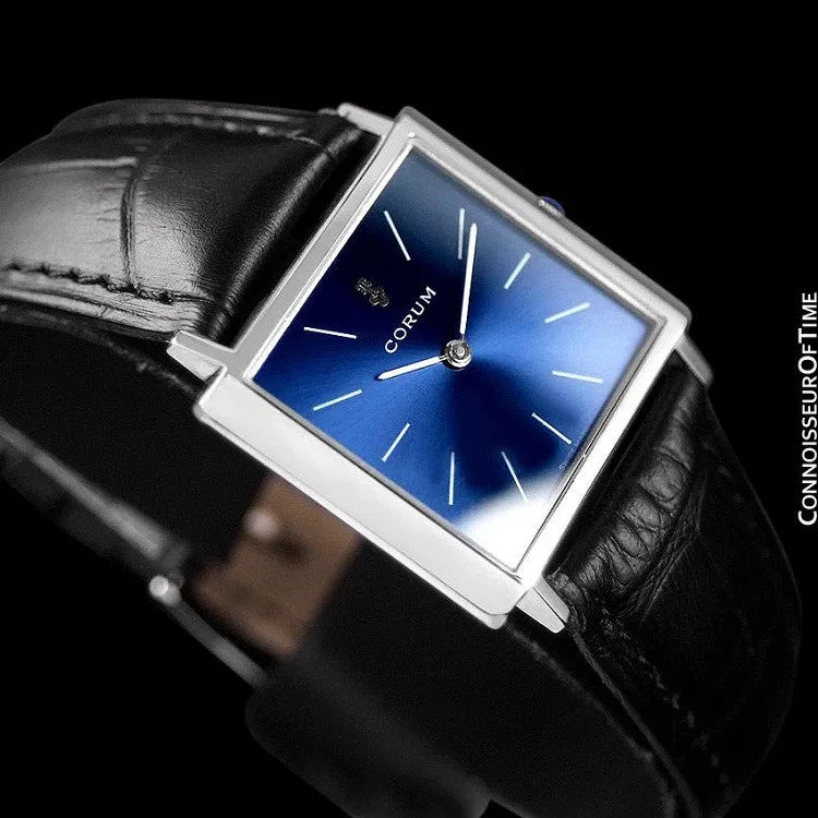 Corum Mens Square Dress Watch - Stainless Steel