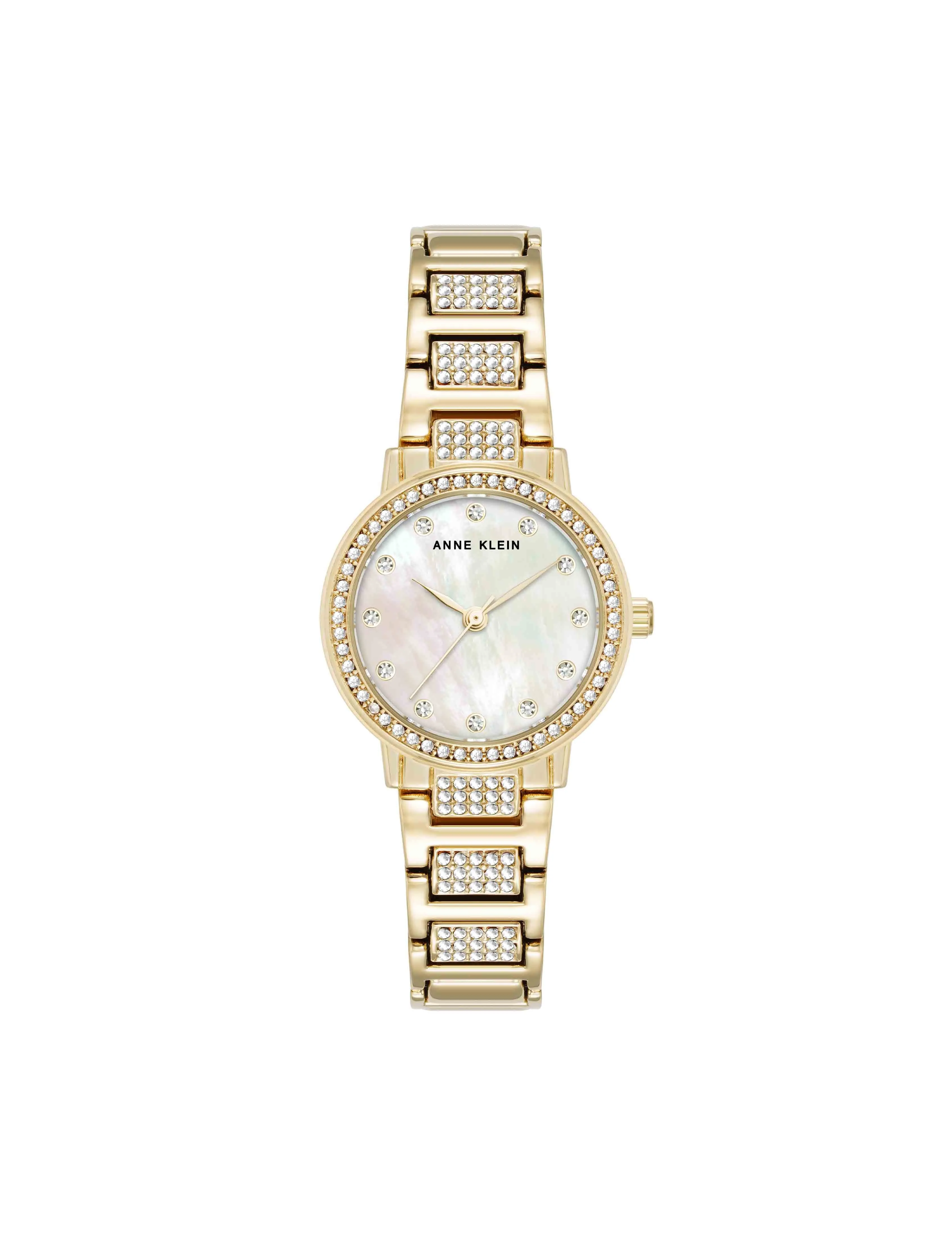 Crystal Embellished Bracelet Watch