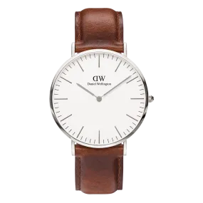 Daniel Wellington Classic 40 St Mawes Silver & White Watch
