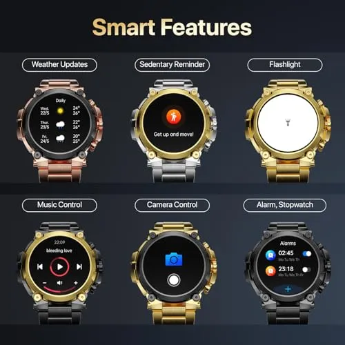 Fire-Boltt Dominian 36.3mm (1.43 inch) AMOLED Display, Stainless Steel Design, 466 * 466 px Resolution, Bluetooth Calling, Multiple Sports Modes, Health Mode, IP67, Weather Updates (Silver)