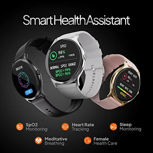 Fire-Boltt Phoenix Pro 1.39" Bluetooth Calling Smartwatch, AI Voice Assistant, Metal Body with 120  Sports Modes, SpO2, Heart Rate Monitoring (Black)