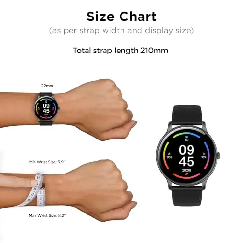 Fire-Boltt Phoenix Pro 1.39" Bluetooth Calling Smartwatch, AI Voice Assistant, Metal Body with 120  Sports Modes, SpO2, Heart Rate Monitoring (Black)