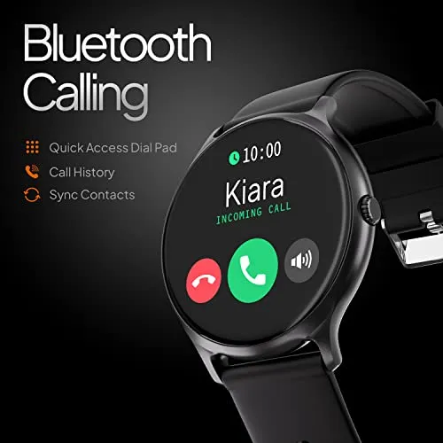 Fire-Boltt Phoenix Pro 1.39" Bluetooth Calling Smartwatch, AI Voice Assistant, Metal Body with 120  Sports Modes, SpO2, Heart Rate Monitoring (Black)