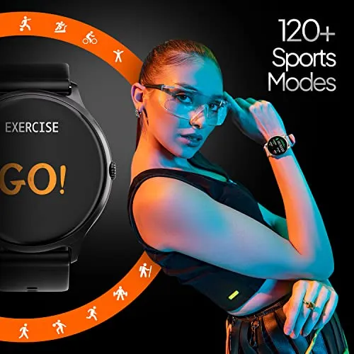 Fire-Boltt Phoenix Pro 1.39" Bluetooth Calling Smartwatch, AI Voice Assistant, Metal Body with 120  Sports Modes, SpO2, Heart Rate Monitoring (Black)