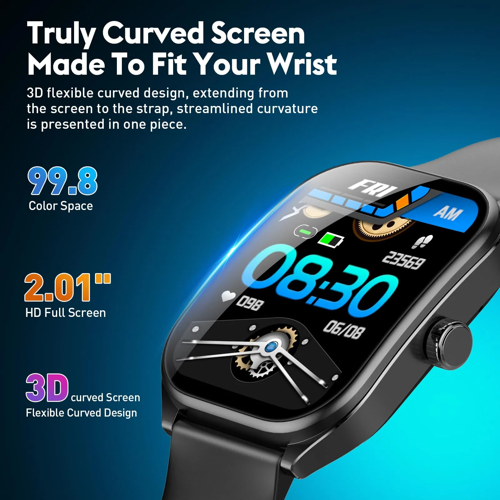Fitness Smart Watch with Heart Rate Tracker