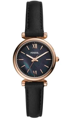 Fossil Carlie Mini Quartz Black Dial Ladies Watch ES4700