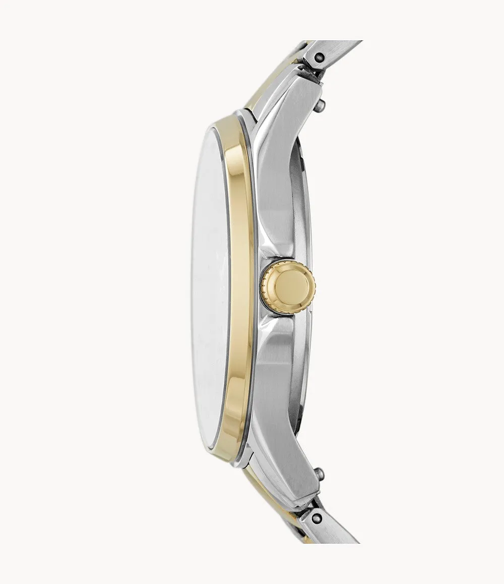 Fossil ES4920 Sade Two-Tone Stainless Steel Bracelet Women Watches Lexor Miami