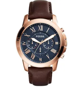 Fossil Grant Chronograph Blue Dial Men's Quartz Watch FS5068