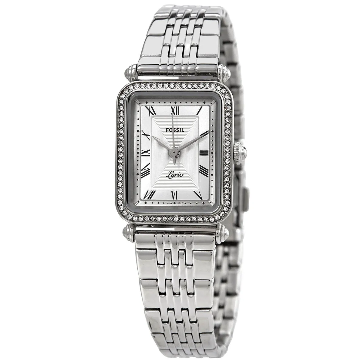 Fossil Lyric Quartz Crystal Silver Dial Ladies Watch ES4721