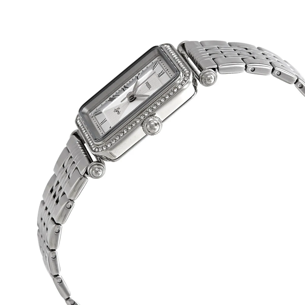 Fossil Lyric Quartz Crystal Silver Dial Ladies Watch ES4721