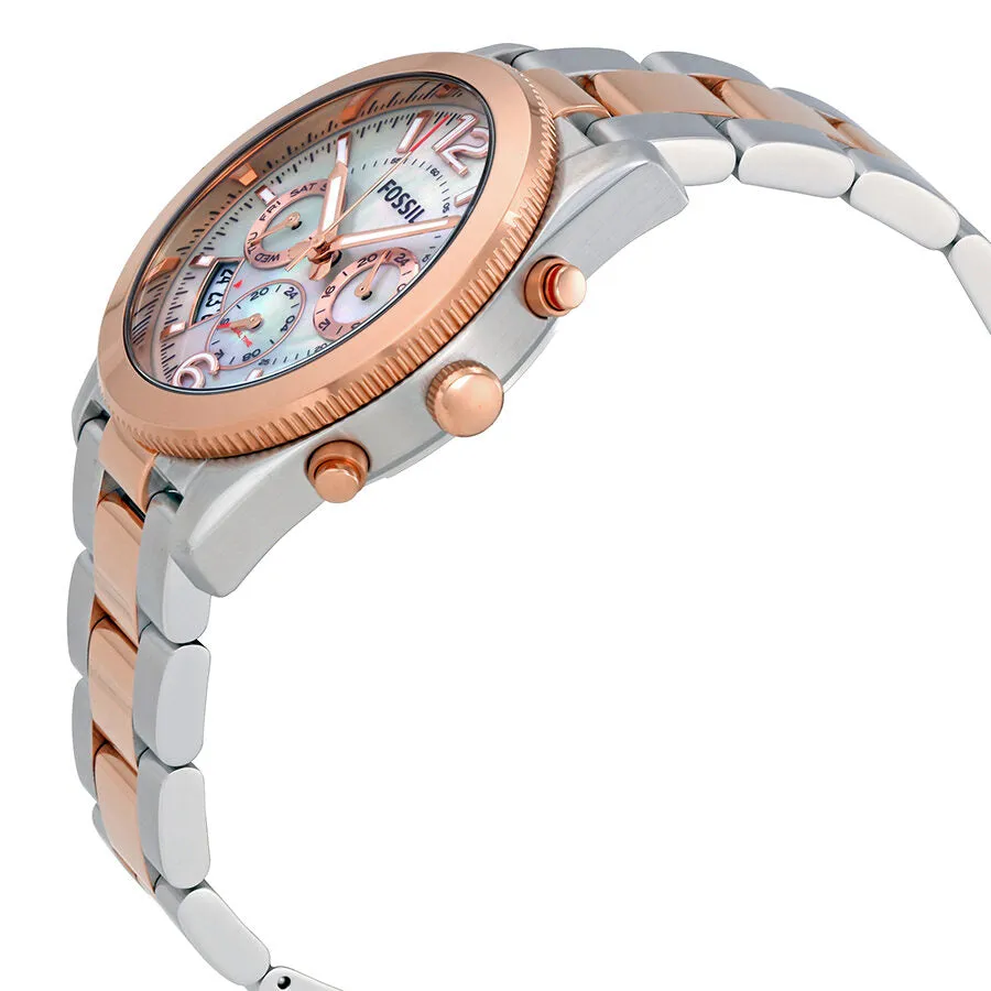 Fossil Perfect Boyfriend Mother of Pearl Dial Ladies Watch ES4135