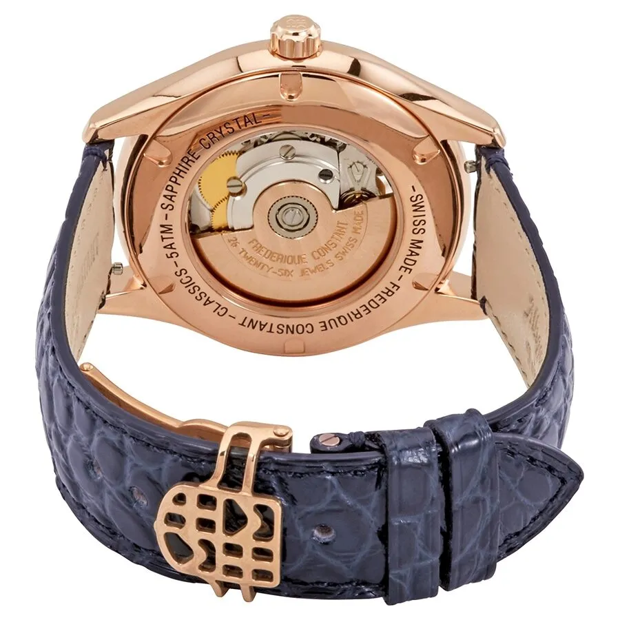 Frederique Constant Double Heartbeat Navy Diamond Dial Automatic Ladies Watch FC-310NDHB3B4
