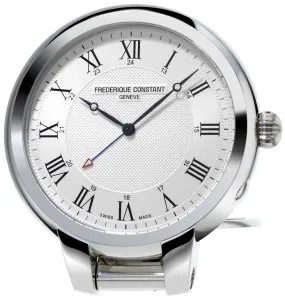 Frederique Constant Silver Dial Travel Alarm Clock FC-209MC5TC6