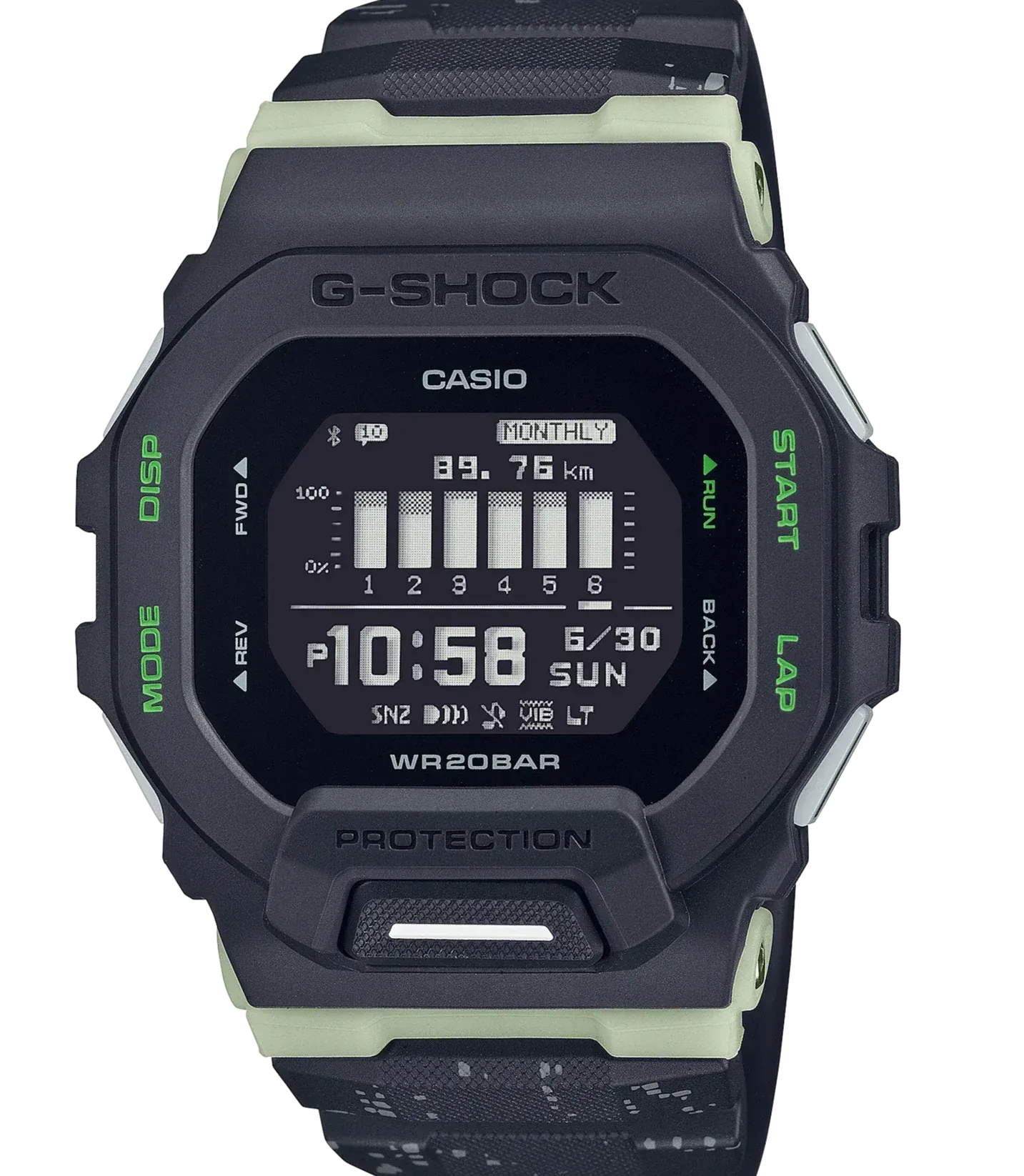 G-Shock Digital Bluetooth Fitness Watch G Squad Series GBD200LM-1D / GBD-200LM-1D